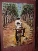 boy with loave of bread