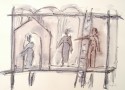 teatro, theatre, Theater Dibujo Drawing