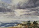 seashore with cloudy sky, landscape no 610