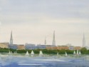 Hamburg sailing on the river Alster no. 503