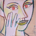 Red eyes girl