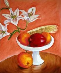 Still life in pink + orange