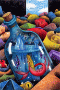 Fantasy world - Mermaid in bottle